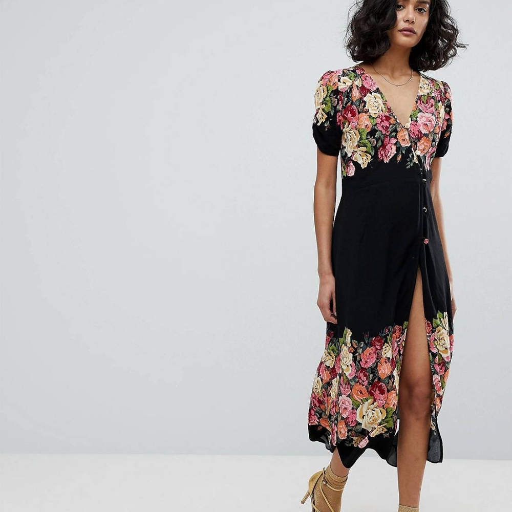 NWOT Free People Jaimie Midi Dress, XS